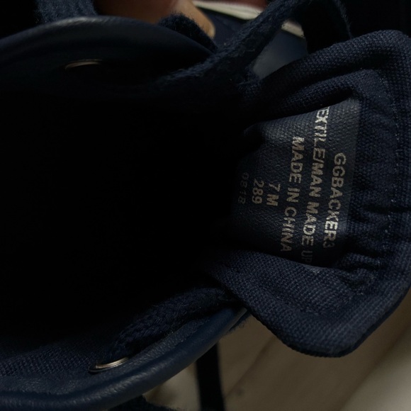 Guess Navy Quilted Lace-Up Sneakers - Picture 6 of 6